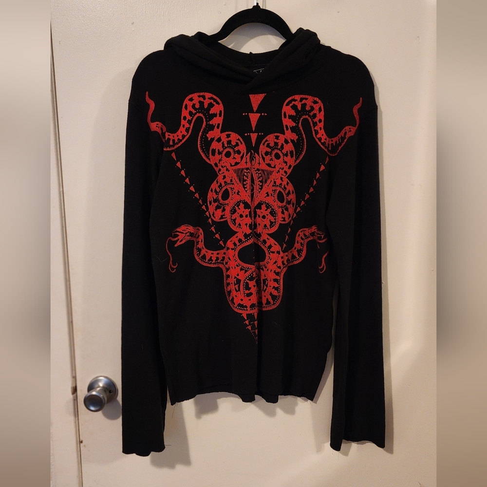 Toxic Vision Snakes Hooded Sweater L/XL